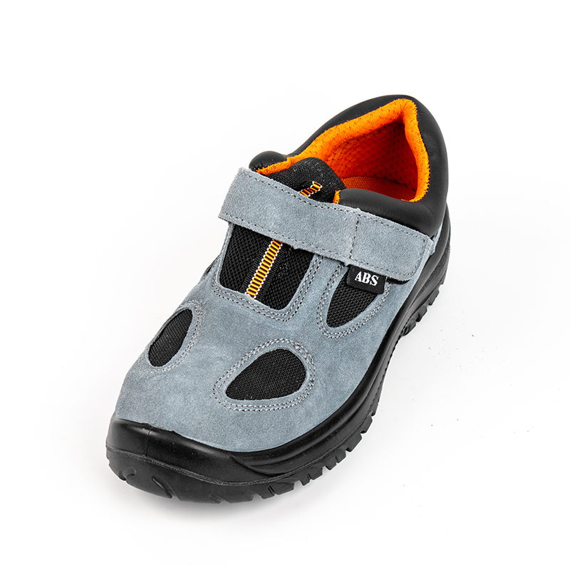SS106 ademende veiligheidsschoenen van suède met stalen neus