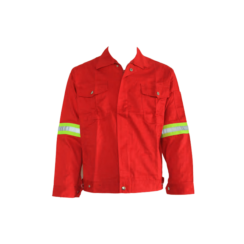 J07 Rood reflecterend veiligheidsvest met hoge zichtbaarheid en reflecterende banden op de arm
