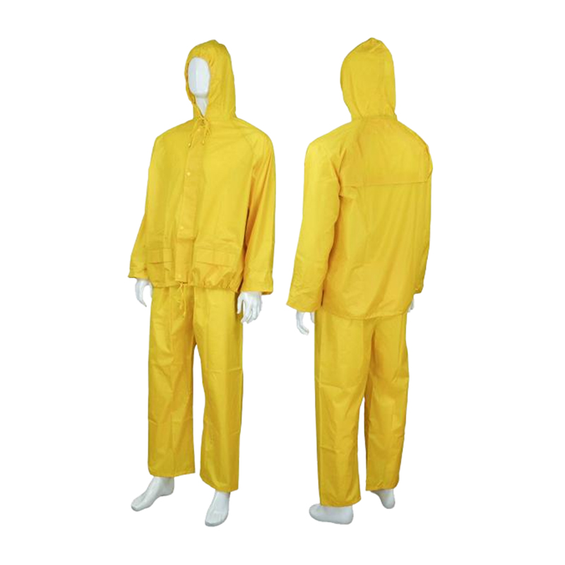 RC031 Waterdichte, ademende regenjas met dubbele taille en zak