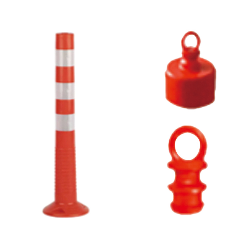 TS005 Waarschuwingspaal voor buiten met voet