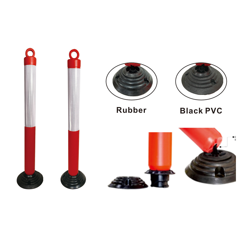 TS008 Draagbare waarschuwingspaal voor rijstrookverdelers